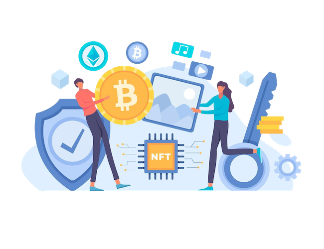 BARP Nft Bitcoin easy concept
